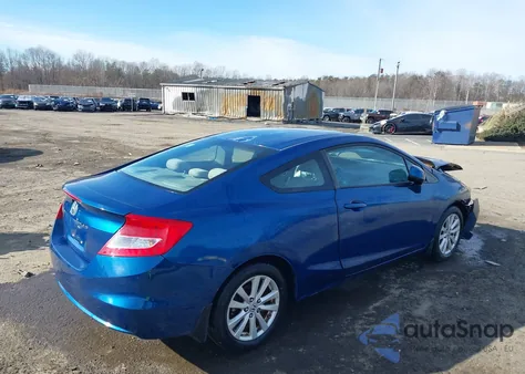 2012 Honda Civic Ex from USA, damaged, VIN 2HGFG3B86CH501390